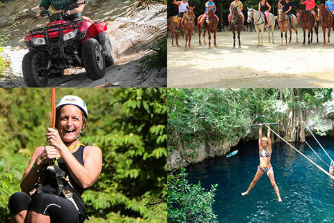 Cancún: Zip Line und ATV Off-Road Abenteuer