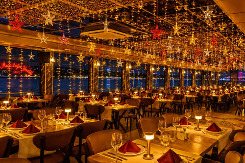 Istanbul: New Year's Eve Bosphorus Cruise w/ Dinner Option VIP Dinner Menu, Alcoholic Drinks, and Hotel Transfer