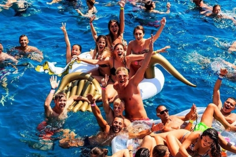 Ibiza: Popołudniowa impreza na łodzi z otwartym barem premium i paellą