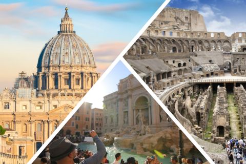 Roma: Heldags Colosseum, Vatikanmuseene og sentrumstur
