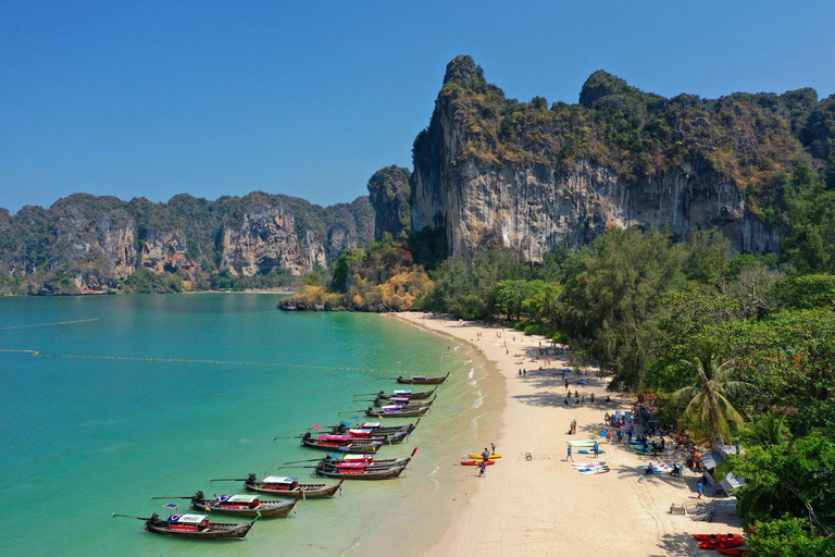Krabi: Airport to Railay Beach Transfer with Boat Ride From Railay: Transfer with Shared Boat Ride to Krabi Airport