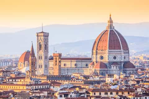 Galería de la Academia y Galería Uffizi: recorrido con recorrido a pie por la ciudad