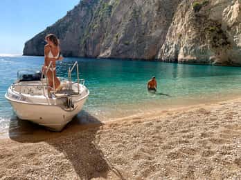 Porto Vromi: Cruise to Navagio, Turtle island & Keri Caves