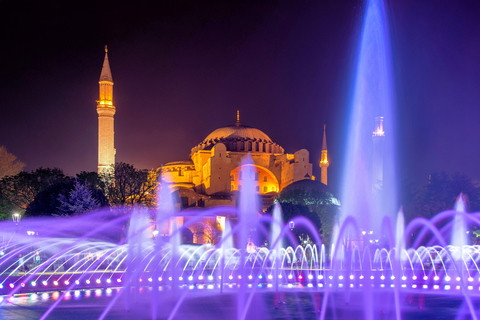 Istanbul : visite de Sainte-Sophie et de la Mosquée bleue de nuit