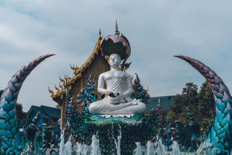 Visite des temples de Chiang Rai : Temples blanc et bleu et Maison noire