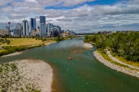 Calgary: Bow River Self-Guided Rafting Trip