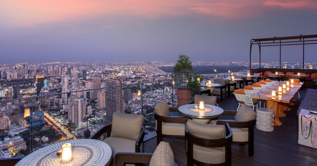 Bangkok: MahaNakhon Sky Bar 3 and 4-Course Luxury Set Dinner | GetYourGuide