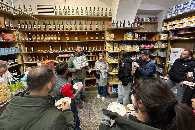 روما جولة الطعام في شارع تراستيفيري وجزيرة التيبر عند الغروب