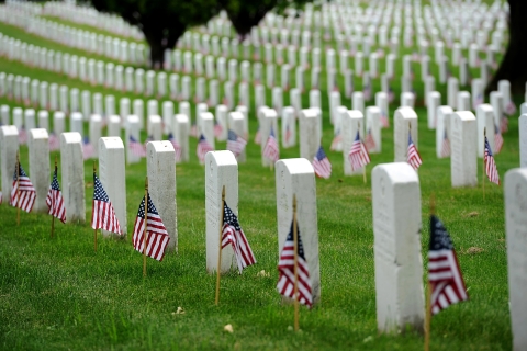Aspectos destacados de DC con entrada al cementerio nacional de Arlington