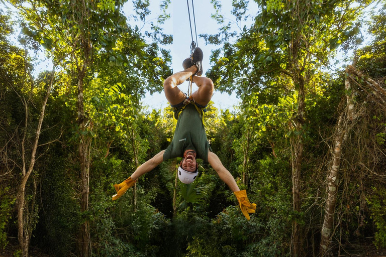 Cancún: Super Combo con quad, tirolinas, cenote y snorkelATV compartido