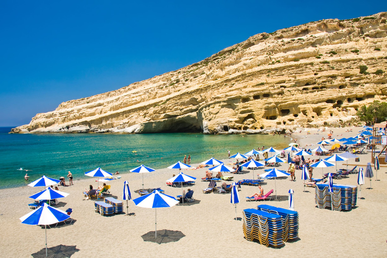 From Heraklion: South Crete Festos and Matala with LunchFrom Heraklion: South Crete Day Trip with Lunch