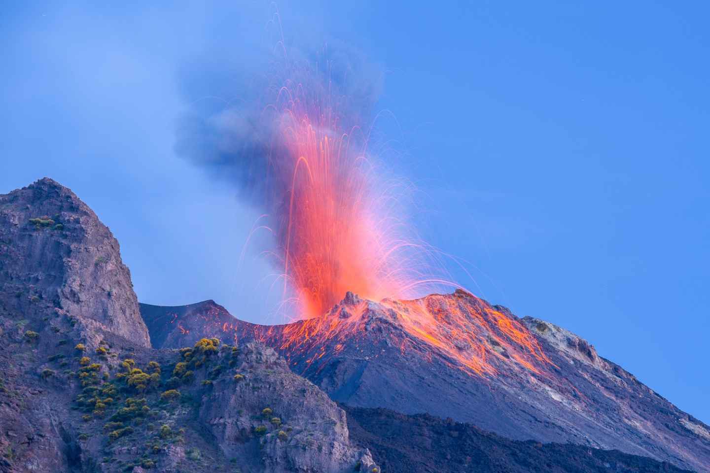Mount Stromboli: 400 m hög utflykt