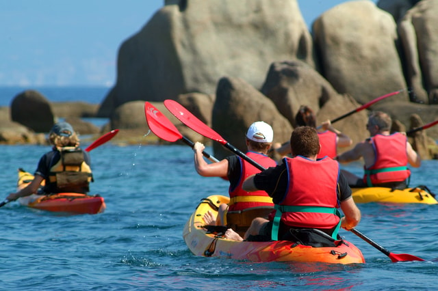 Visit Porticcio Guiding Kayaking Tour in Calvi, Corsica, France