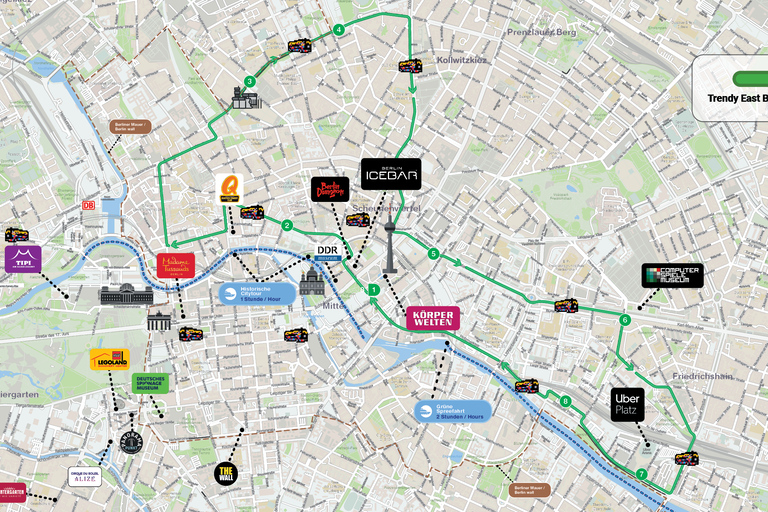 Berlin: Sightseeing Hop-On Hop-Off Bus Ticket Berlin Hop-on Hop-off bus Tour A+ B 24 hours