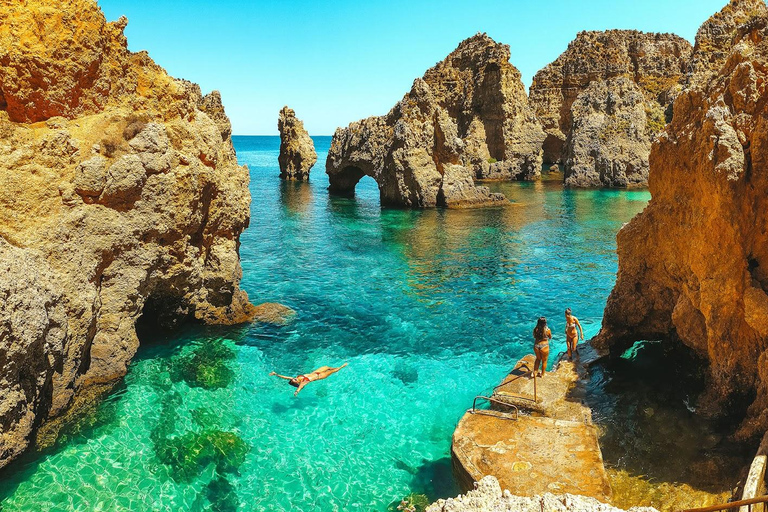 Au départ de Lisbonne : Algarve, grotte marine de Benagil et visite d'une jounée à Lagos