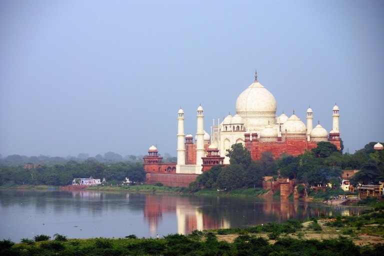 Agra: Visita sin colas al Taj Mahal al amanecer y al Fuerte de AgraTour Privado con Conductor, Coche y Guía