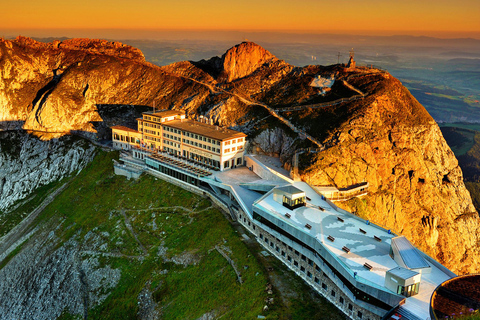 Von Zürich aus: Tagestour auf den Pilatus mit Gondel und Schifffahrt