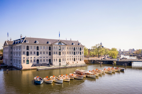 Amsterdam : Croisière en bateau ouvert avec option boissons illimitéesLieu de rendez-vous à la Maison d'Anne Frank sans boissons