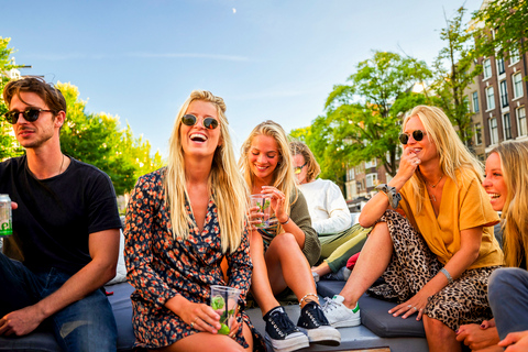 Amsterdam : Croisière en bateau ouvert avec option boissons illimitéesLieu de rendez-vous à la Maison d'Anne Frank sans boissons