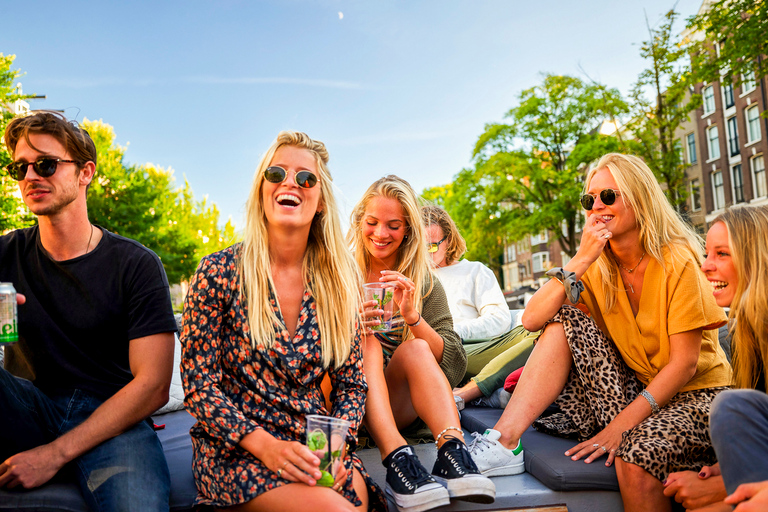 Amsterdam: Open Boat Cruise with Unlimited Drinks Option Rijksmuseum Meeting Point without Drinks