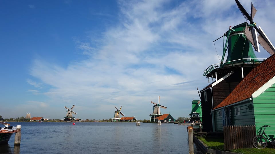 Small Wooden Boat - Danish Windmill