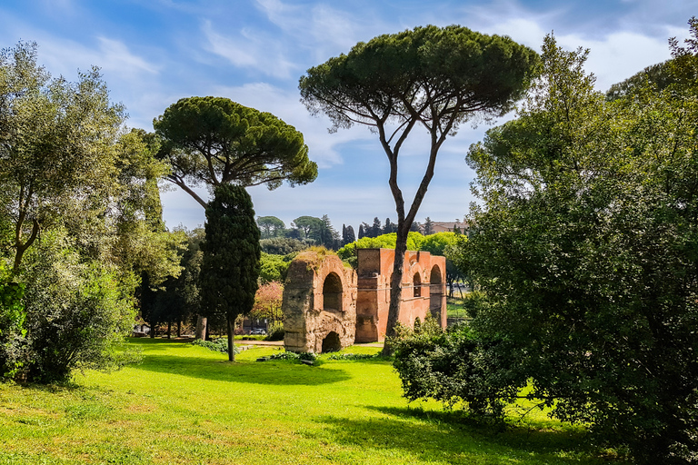 Rom: Prioriterad tillgång Prioriterad åtkomst Colosseum, Forum Romanum och Palatine TourTysk gruppresa med särskild tillgång till arenagolvet