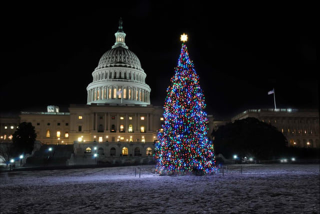 Washington, DC : Visite en bus nocturne des lumières de Noël