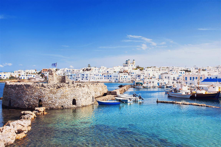 Van Ornos: Mykonos naar Paros Privérondvaart van een hele dag