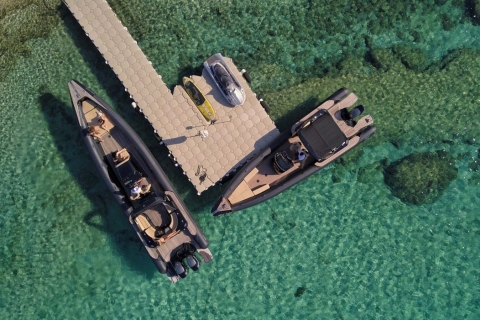 Paros: Prywatny rejs łodzią na południowe wybrzeże MykonosZ Paros: południowe wybrzeże Mykonos