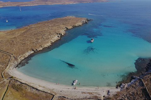 Crociera in barca privata a Delos e alle isole RheniaDa Ornos: crociera privata da Mykonos a Delo e all&#039;isola di Rhenia