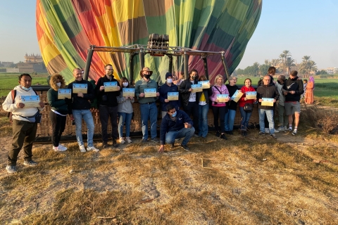 Valle de los Reyes: Paseo privado en globo aerostático al amanecer