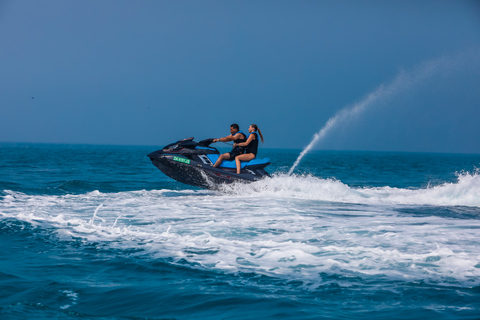 Dubai: Jetski Burj al Arab, Burj Khalifa, Marina & Atlantis60 Minuten Fahrt & Fotostopp am Burj Khalifa & Burj Al Arab