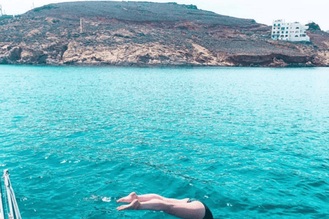 Vanuit Mykonos: cruise van een hele dag naar het oude Delos en het eiland Rhenia