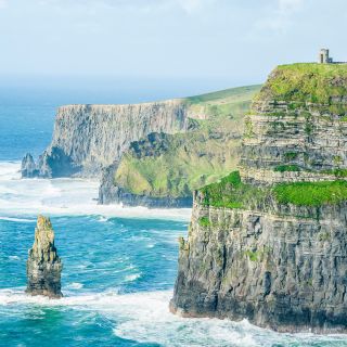 Vanuit Dublin: dagtour Cliffs of Moher en Galway met toegang Visitor Center