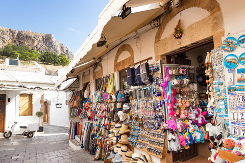 Rhodos-stad: panoramische cruise naar Lindos met zwemstopsTour zonder ophaalservice vanaf het hotel