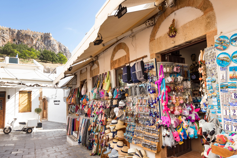 Rhodes Town: Scenic Cruise to Lindos with Swim Stops Tour Without Hotel Pickup