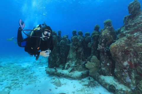 Cancún: buceo para buzos certificados en 3 ubicacionesMuseo Subacuático MUSA para buceadores certificados, 2 inmersiones