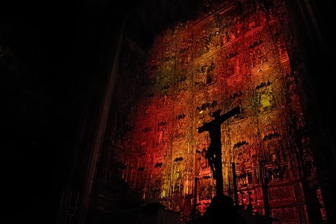 Seville: Cathedral of Seville Guided Night Tour & Light Show