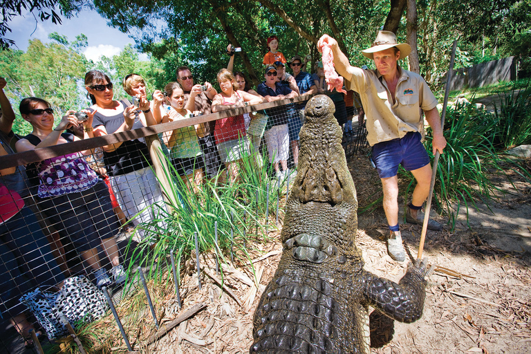 Cairns: Hartley&#039;s Crocodile Adventures Besök med transferHämtning i Cairns, Palm Cove eller Trinity Beach