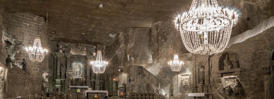 Vanuit Krakau: trip van halve dag naar Wieliczka-zoutmijn met ophaalservice