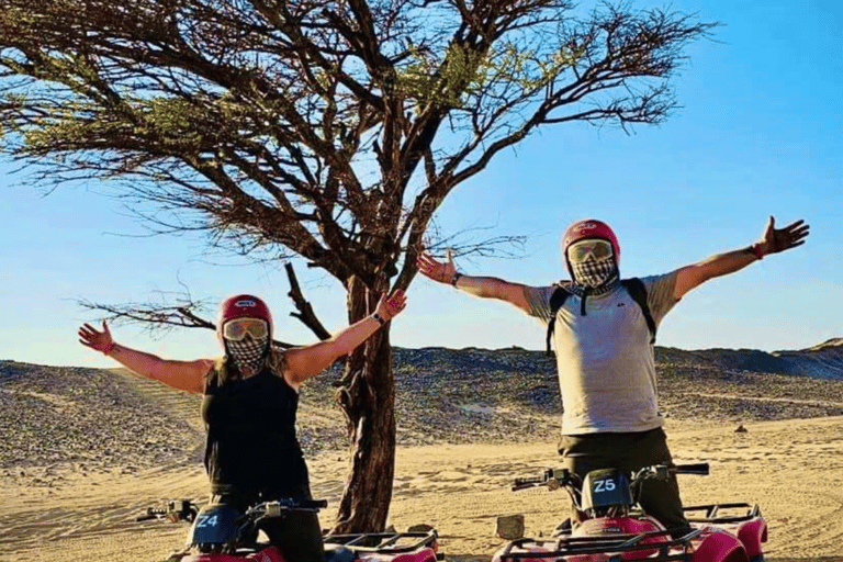 Hurghada: Desert Quad Bike, ATV with BBQ and TransferSunset BBQ: Desert Quad Bike, ATV with BBQ &amp; Transfer