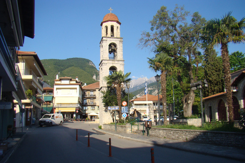 Depuis Athènes : voyage en train avec visite guidée du mont Olympe