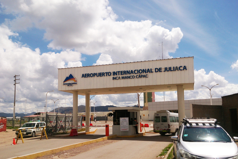 Transfert privé de la ville de Puno à l&#039;aéroport de Juliaca.