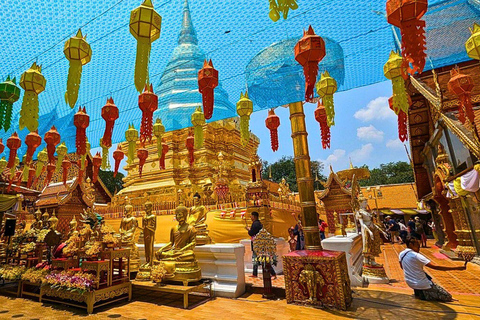 Passeio noturno ao Doi Suthep e ao Templo Wat Pha Lat