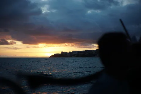 Funchal: Sunset over water by RIB boat +opt Dolphin/Whale