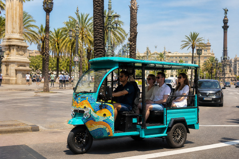 Barcelona: Private Electric Tuk Tuk Sightseeing Tour with Local Driver-Guide Barcelona: 3-Hour Private E-Tuk-Tuk Tour with a Local Guide