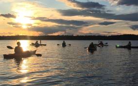 Sebago Lake Guided Sunset Tour by Kayak