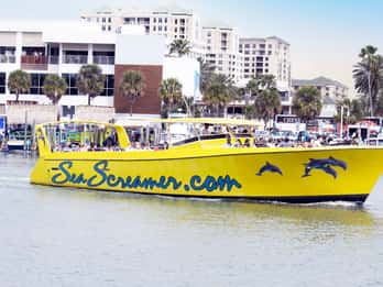 Von Orlando: Clearwater Beach Speedboat Tour mit Mittagessen Von Orlando: Clearwater Beach Speedboat Tour mit Mittagessen