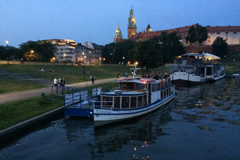 Cracovie : visite privée en bateau en soirée