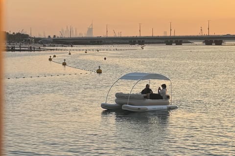 Dubai: Self-Drive Luxury Electric Catamaran Boat Rental